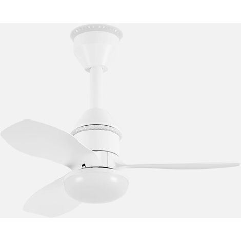 Ventilador de techo Dc Asaf 20w 2100lm Blanco 3aspas 62d 3000 K4200k6500Kk Regulable Intensidad+ Remoto+temporizador+memoria