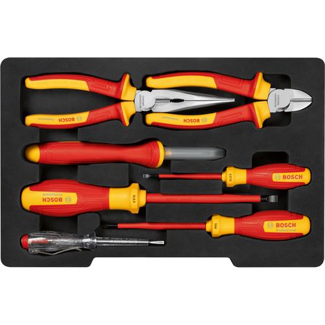 Bosch PRO Combo Kit VDE Hand Tools Set mixed 7pc 1600A02NG3 (1/3)