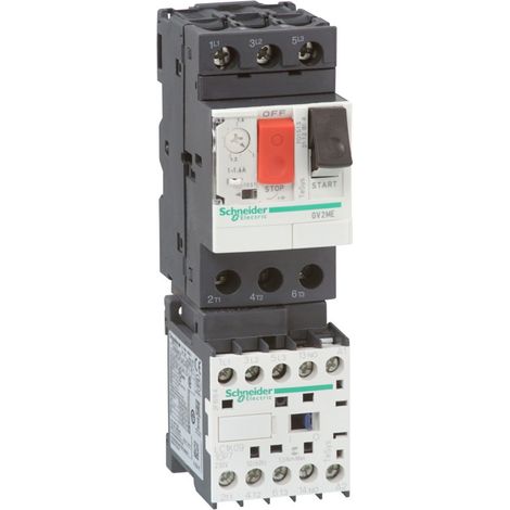 Démarreur moteur combiné TeSys GV2ME 4-6,3A commande 230V CA (GV2ME10K1P7)