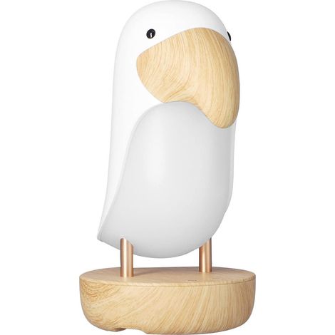 Innovative Vogelleuchte mit atmungsaktiver USB-Beleuchtung, weiße ABS-Kinderzimmerdekoration (Basisausführung)