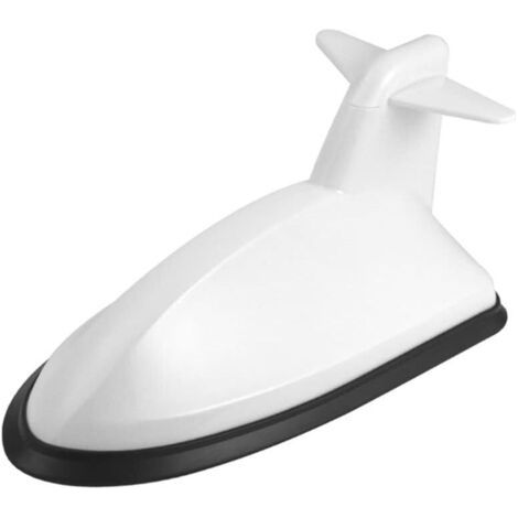 Antenne D'aileron de Requin de Voiture, Étanche Antenne Requin Universelle Antenne de Réception de Signal Radio Antenne de Voiture Auto-adhésive Décoration Extérieure de Voiture,Blanc