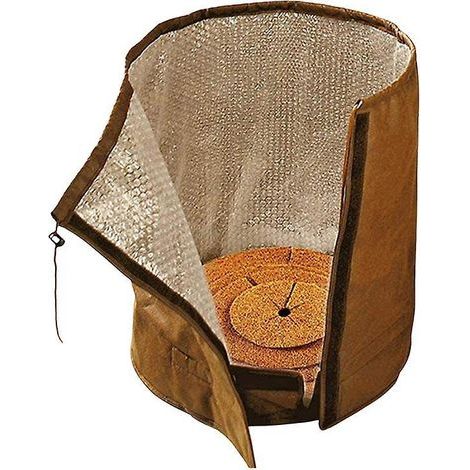 1 Pice (marron, 45 Cm X 50 Cm) Sac Isolant Pour Pot De Fleur, Protection Des Plantes D'hiver Rutilisable, Sac De Protection Contre Le Gel Hivernal (1/4)