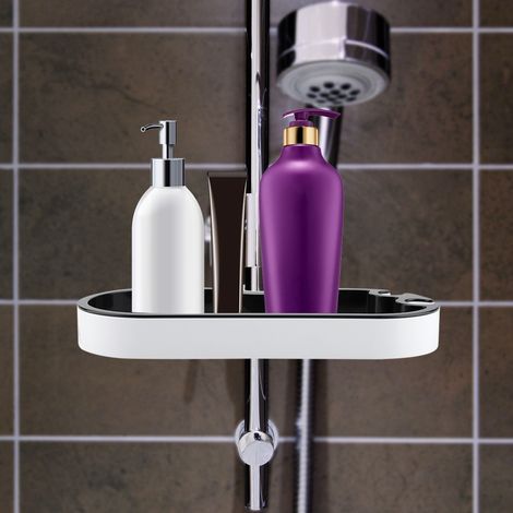 Étagère de rangement réglable pour shampoing et savon, bac de douche, support de rangement pour salle de bain (1/5)