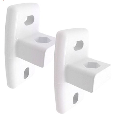 2er Set weiße Markisenwandhalterungen 10433 Micel