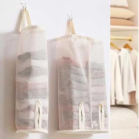 2 pièces - Sac de rangement monopile pour chaussettes et sous-vêtements - Sac en mesh suspendu - Sac de rangement en soutien-gorge (1/5)