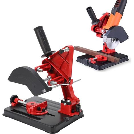 Support Fixe de meuleuse d'angle, Support de meuleuse d'angle Universel de glissière Robuste de Retour de Ressort de Haute précision de Fonte pour Le Support (1/5)