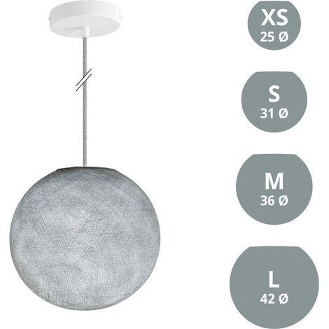 creative cables - Lampada a sospensione con paralume Sfera