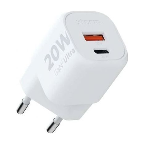 Cargador de Pared Xtorm XEC020/ 1xUSB Tipo-C/ 1xUSB/ 20W