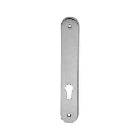 Ouvre&Déco – Plaque borgne extérieure pour cylindre – Laiton nickel mat – Entraxe 195mm – Vernis haute résistance pour durabilité
