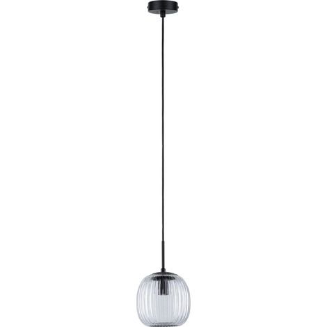 Suspension Selection Bathroom Ruya IP44 E14 230V max. 20W Verre, Noir mat éclairage de salle de bain - luminaire sans ampoule (1/5)