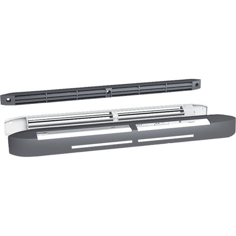 Entrée d'air hygroréglable, 6/45 m3/h, RAL 7011, réservation 354x12 mm S&P (UNELVENT) 850407