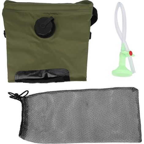 Sac de douche solaire chauffant pour extérieur, portable, pour le camping et la randonnée, sac de rangement d'eau pour la douche