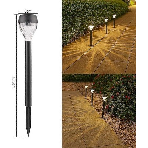 Solarbetriebene Gartenleuchte, schaltet sich nachts automatisch ein, wasserdichtes Nachtlicht (1/2)