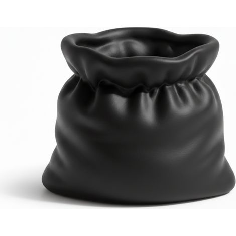 Pot décoratif noir en forme de sac pour plantes grasses et petites plantes (1/3)