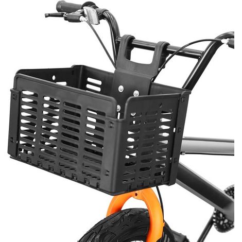 Panier de vélo pliable – Noir – Plastique – Rangement et accessoire – Pratique et compact (1/5)