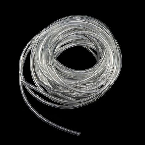 Tuyau en plastique transparent de 2 mm x 4 mm de diamètre extérieur - 10 m de long - Tuyau flexible en vinyle PVC de qualité alimentaire pour transfert d'huile, d'eau et d'air