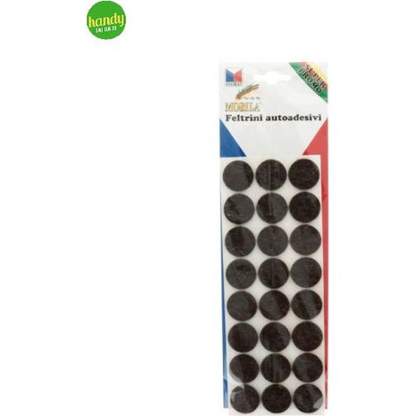 Feltrini tondi diametro 28 mm marrone 24 pezzi masidef - masidef (1/2)