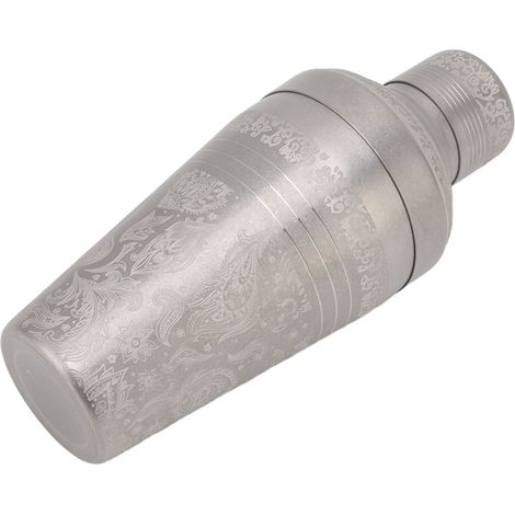 Shaker à cocktails en acier inoxydable 304 antirouille, compatible lave-vaisselle, pour barman, finition mate et gravure style japonais.