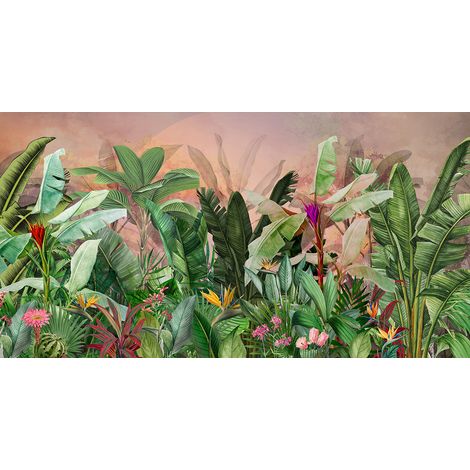 Papier peint panoramique - Forêt Tropicale - 130 cm x 68 cm (1/2)