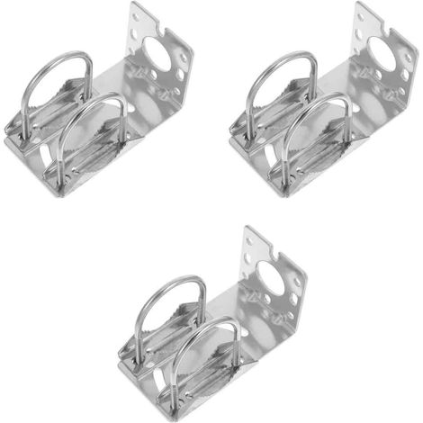 Lot de 3 supports de fixation pour antenne extérieure, en alliage d'aluminium, pour mât de grenier. (1/5)