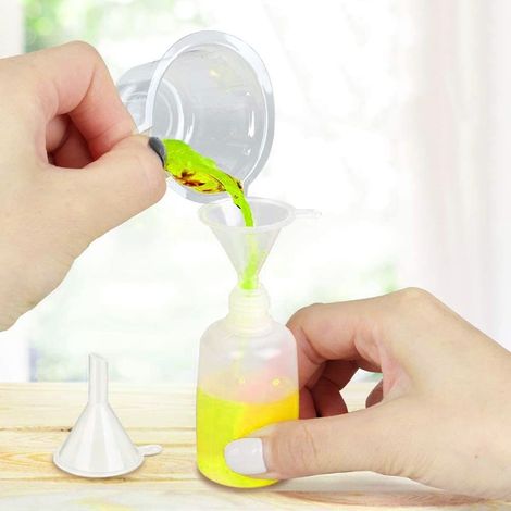 6-teiliges Dosierflaschen-Set mit Nadel – 5 ml / 10 ml Fassungsvermögen – Nachfüllbare Klebstoffflasche – Ölbehälter – Präzisions-Applikatorflasche aus Kunststoff – Für Klebstoff, Farbe und Schmiermit (1/4)