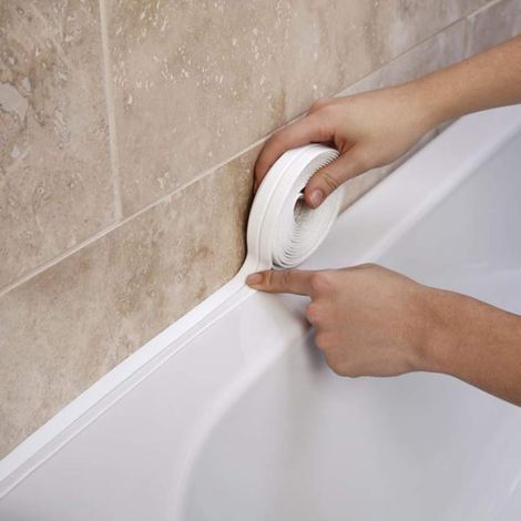 Ruban de calfeutrage pour bases de toilettes, cuisines, salles de bains et contours de baignoire (1/5)