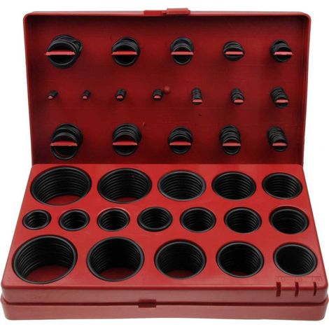 Assortiment de joints toriques d'étanchéité ø 3 - 50 mm spéciaux résistants aux acides 415 pièces.