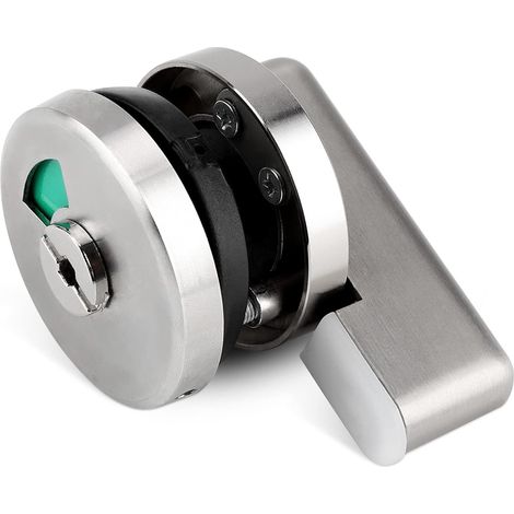 MINKUROW Cerradura para Inodoro, Cerradura para Inodoro, Cerradura para Puerta de baño sin Llave, Cerradura para Puerta de Inodoro, Cerradura de Puerta Interior con indicador de señal vacante ocupada (1/4)