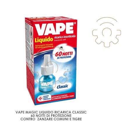 Recharge Vape Magic Classic contre les moustiques tigres communs Protection 60 nuits