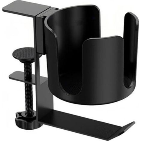 Porte-gobelet de bureau - Support pour casque audio - Porte-gobelet pour table et bureau - Anti-déversement - Support rotati (1/5)