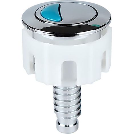 Bouton de chasse d'eau rond universel pour réservoir de WC — Bouton-poussoir de chasse pour salle de bain, bouton de remplacement et accessoires (1/5)