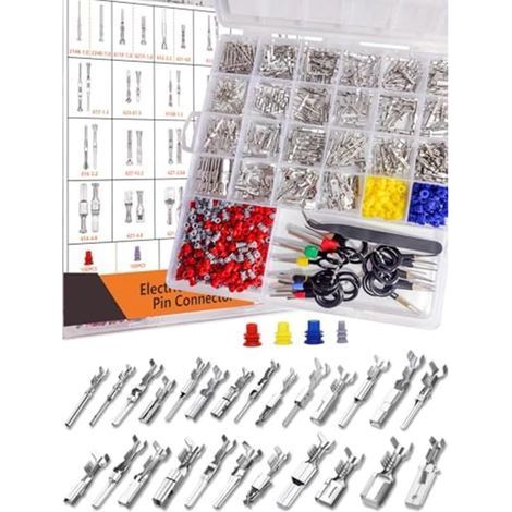 660-teiliges Kfz-Elektrik-Anschlussklemmen-Set (1–6,3 mm) mit Ausbauwerkzeugen für die Reparatur von Kfz-Kabelbäumen (1/5)