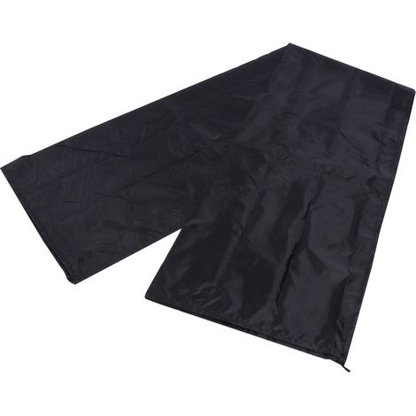 286 x 122 cm Tragbare Bootsabdeckung, sonnen-, regen- und staubdicht, für den Außenbereich, Schwarz (1/5)
