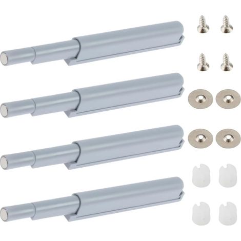 4 Pièces Appuyez pour Ouvrir Magnétique Loquets Fermetures Magnétiques Push-Open Ouvre Push to Open Aimant Porte Placard Métal Loquet Magnetique Push Open Poussoir Placard Fermeture (1/5)