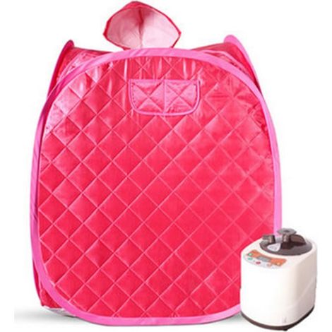 Kit de sauna portatif Générateur de cabine de sauna à vapeur pliable portable, boîte de tente for salle de spa comprenant un cuiseur vapeur for une personne, relaxation, perte de poids, corps Tente de (1/5)