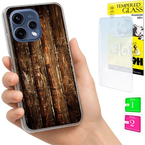 Funda para Oppo Reno 15 5G con cubierta para foto y tapa trasera + cristal 9H (1/5)