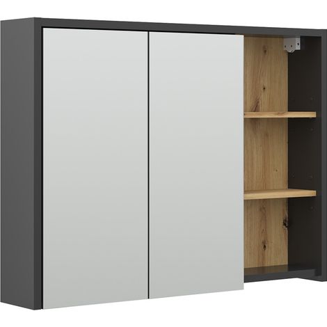 Armoire de toilette Viola, Chêne Artisan, 100 x 75 cm, Vicco