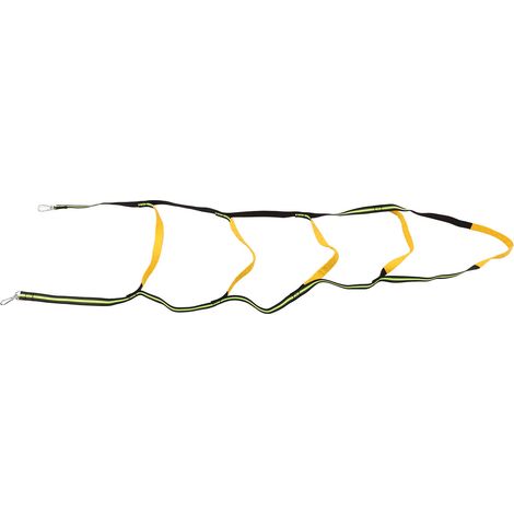 Échelle de corde d'embarquement portable et universelle à 5 marches avec boucle d'escalade pour bateau pneumatique et kayak (verte) (1/5)