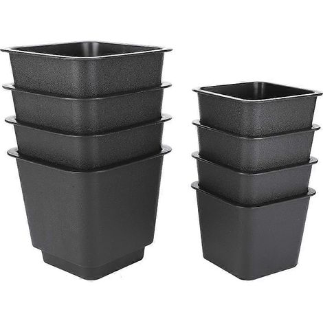 pieds de canapé, noir mat antidérapant, plastique PP, accessoires pour meubles de rangement (1/5)
