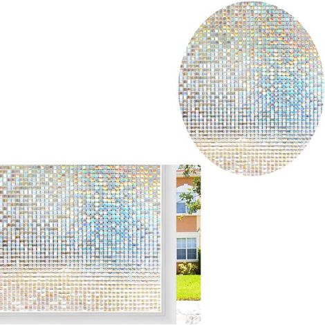 Pellicola oscurante per finestre, 45 x 200 cm, effetto vetro satinato opaco, ad assorbimento elettrostatico, per la privacy. (1/5)