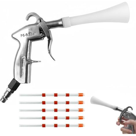 Compressed Air Blower, 6-9.2 Bar Air Compressor Accessory, Car Cleaning Gun, Comes with 5 Hoses, Compressed Air Cleaning Gun for Car Cleaning (1/5)