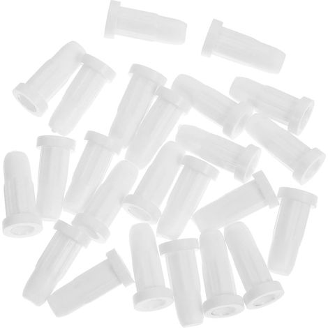 protections blanches en plastique pour roulettes de lit b b (1/5)