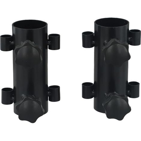 Kit di fissaggio per pali da tendalino per impieghi gravosi, stabilizzatore per gambe di tenda, supporto di ancoraggio a terra per gazebo da esterno (regolabile)