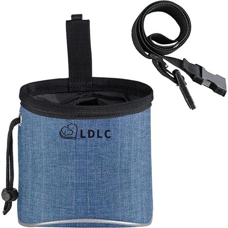 PET snack bag, Dog snack Bag sac de formation pour chiots avec ceinture réglable (bleu) (1/5)