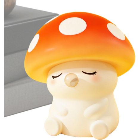 Lampe champignon miniature mignonne à commande tactile avec minuterie et 2 niveaux de luminosité, idéale pour la chambre (1/5)