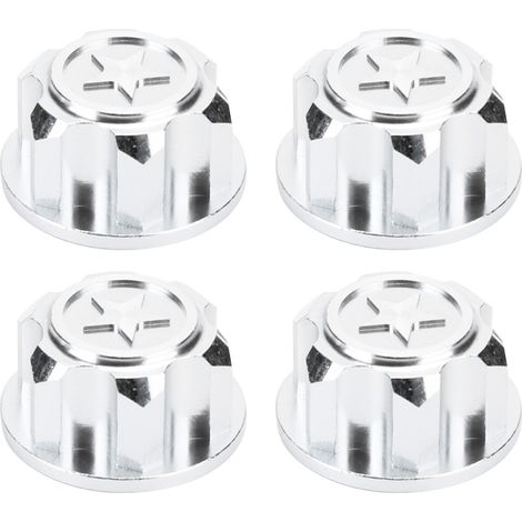 4 jantes en alliage d'aluminium pour roues de voiture RC Traxxas X-Maxx 1/10, accessoires argentés (1/5)