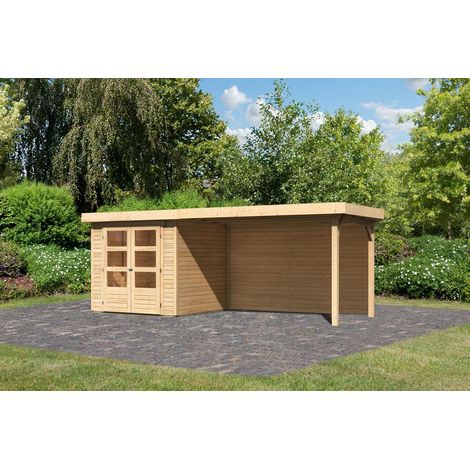 SH Askola 2 natur 213x217x211 mit AD 2,80m + Rückwand