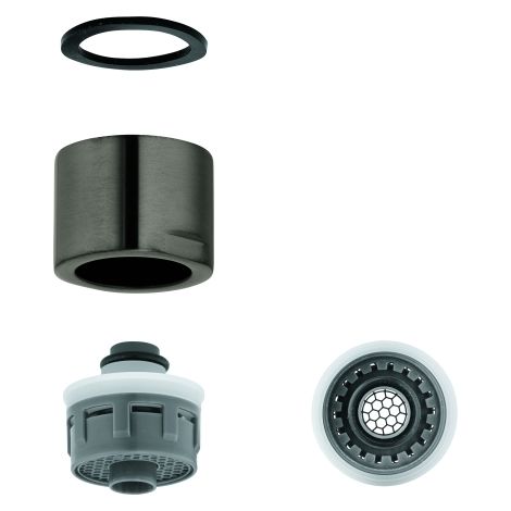 Mousseur 48343 Innengewinde M 28 x 1 hard graphite gebürstet (1/2)