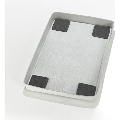 Mottez – Tapis de rétention d'eau pour machine à laver – Antivibration en polyéthylène 2.5mm – 620 x 420mm – B511V