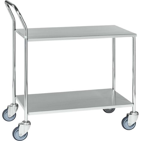 Tavolo Carrello 840x430x960mm, 4 ruote girevoli 2 con freno, carico 200kg